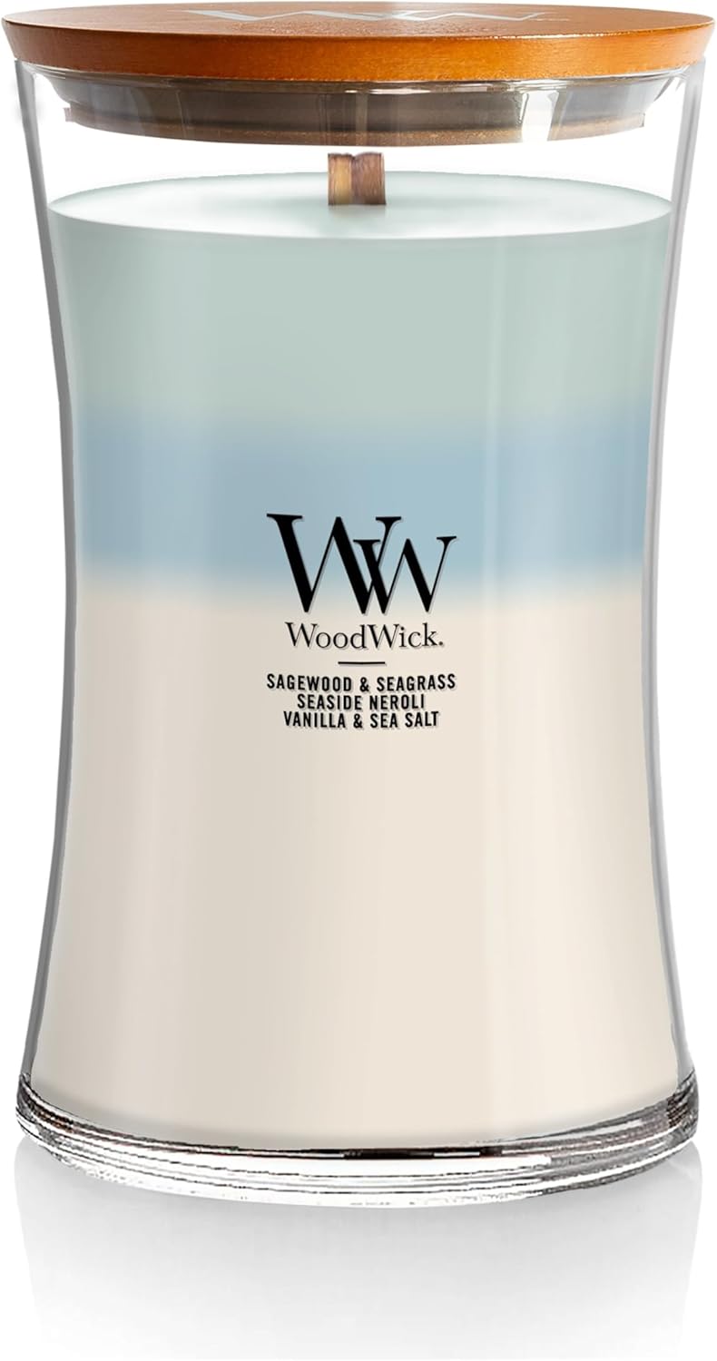 WoodWick Oceanic Trilogy Candle with Crackling Wick for All