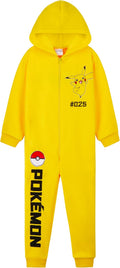 Pokemon Boys Novelty Fleece Sleepsuit - Warm Hooded Fleece for Kids
