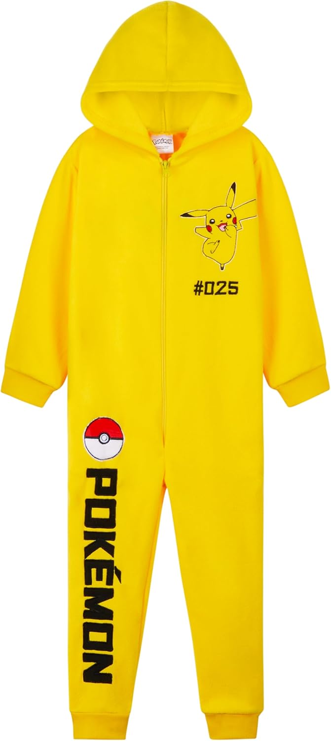 Pokemon Boys Novelty Fleece Sleepsuit for Warm Comfort
