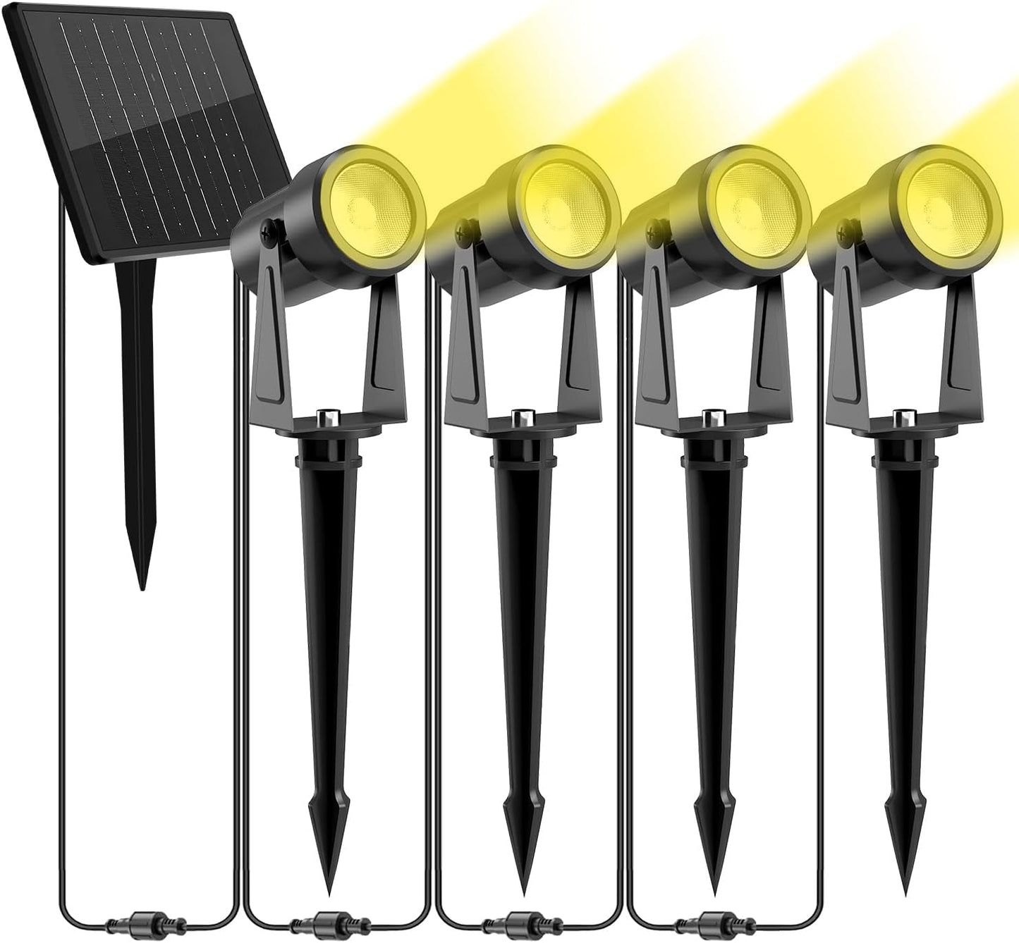ZYAN Solar Landscape Spotlights for Outdoor Garden Lighting