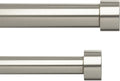 Umbra Cappa Double Curtain Rod 36 to 66 in - Modern Adjustable Rod