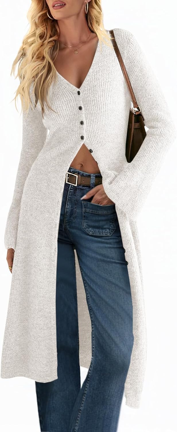 Saodimallsu Womens Long Cardigan Sweaters for Stylish Comfort