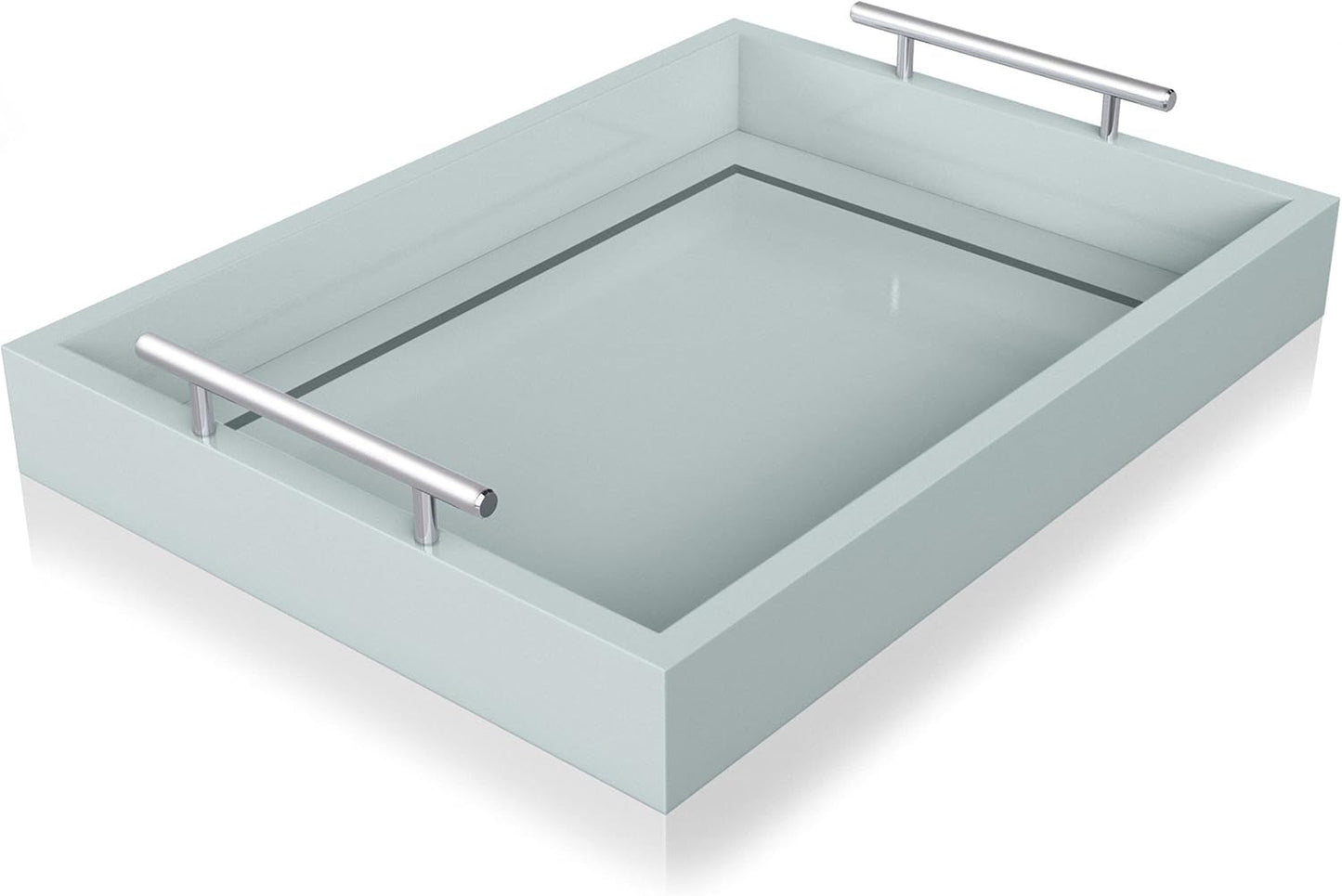 Deluxe Tray for Coffee Table - Modern Duck Egg Blue Decor