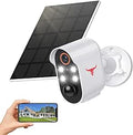 Solar Security Camera Wireless 1080P Bullet Cam - Color Night Vision