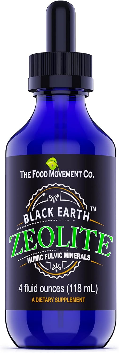 Black Earth Zeolite Liquid Drops for Detox and Gut Health