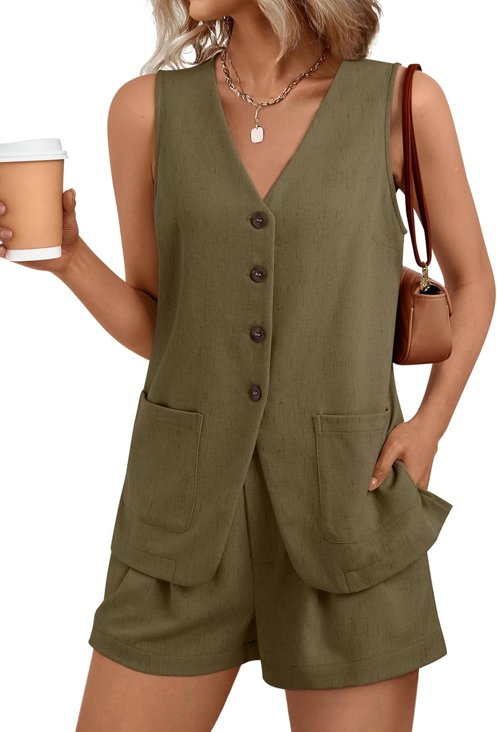 AUTOMET Summer Sets for Women Stylish Two Piece Vacation Outfits