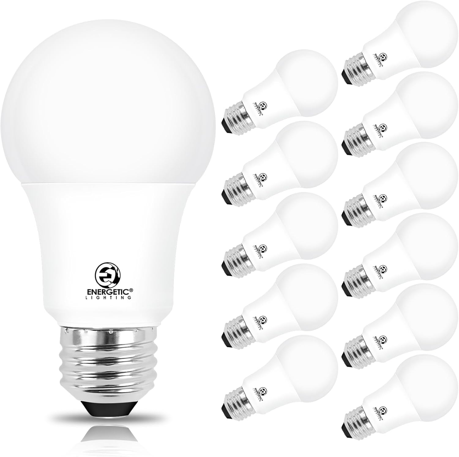 Energetic 12-Pack A19 LED Bulbs 100W Cool White Dimmable