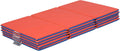 Foldaway Nap Mat Rest Mat Blue/Red 5-Pack - Space-Saving Toddler Pads