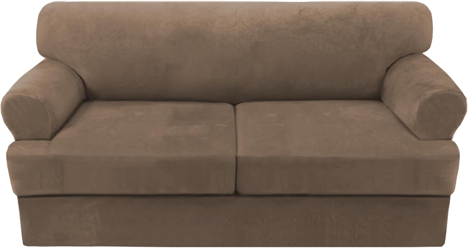 H.VERSAILTEX Sofa Cover 3 Piece T Cushion Loveseat Slipcovers