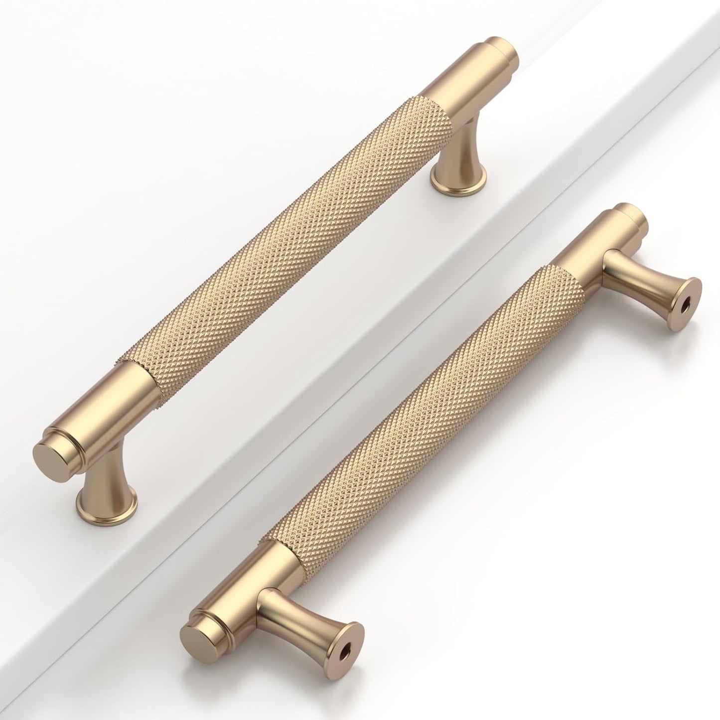 10 Pack 5in Gold Cabinet Pulls for Kitchen and Home Decor