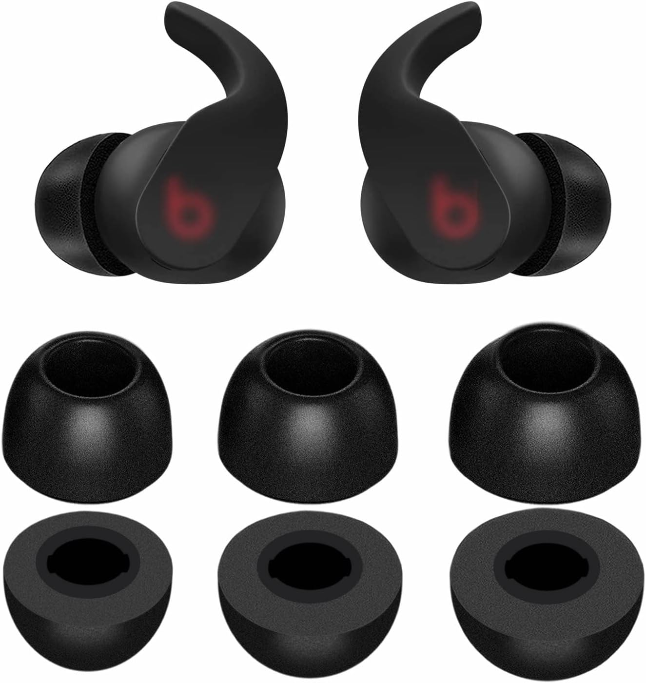 Memory Foam Ear Tips for Beats Fit Pro - Noise Cancel, Anti-Slip, Comfort Fit
