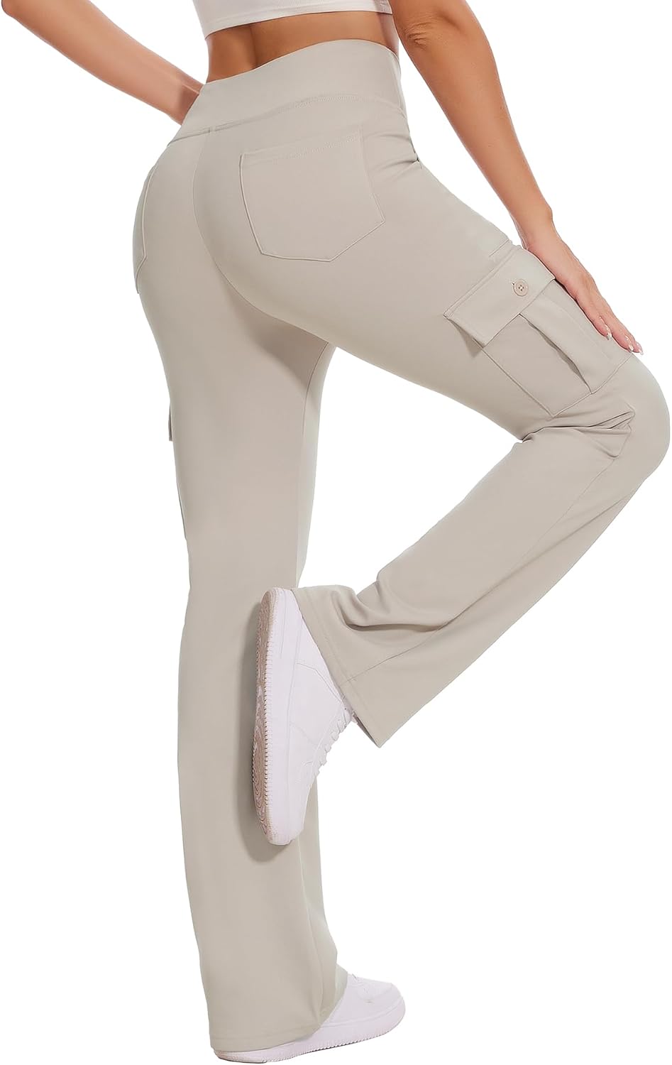 Yoga Flare Leggings for Women with 6 Pockets and Warmth