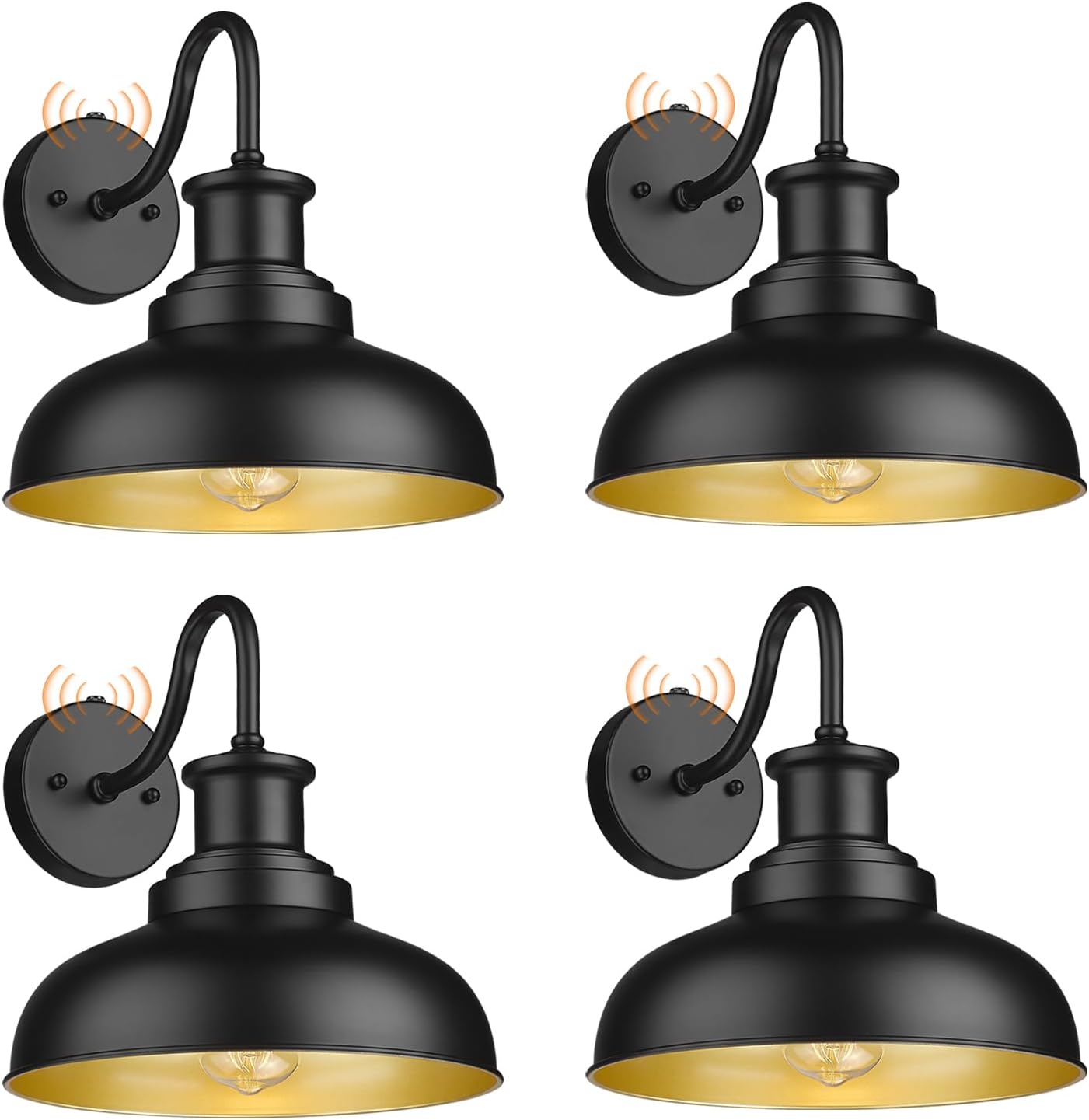Dusk to Dawn Outdoor Gooseneck Barn Lights for Vintage Charm