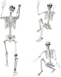 Wocst 5.4ft Halloween Life Size Human Skeleton - Posable Prop