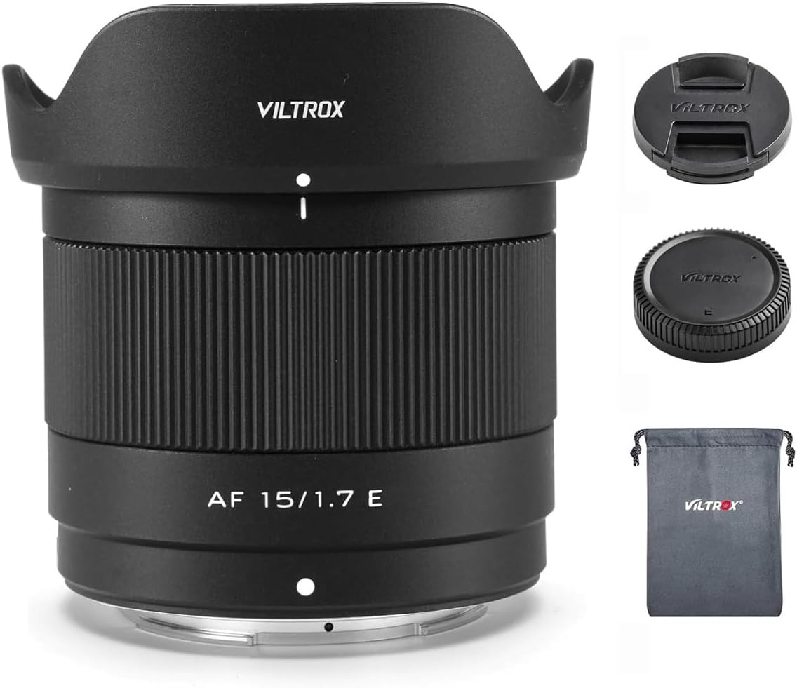 VILTROX 15mm F1.7 E APS-C Auto Focus Lens for Sony Cameras