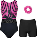 Gymnastics Leotards for Girls and Adults with Shorts Activewear
