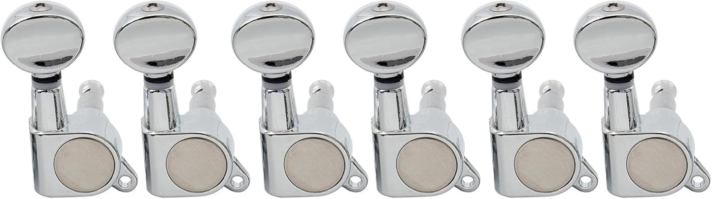 Improve Guitar Tuning: Musiclily 6-inline Sealed Tuners - Chrome