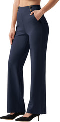 Willit Women's Wide Leg Dress Pants High Waisted Stretch - Office