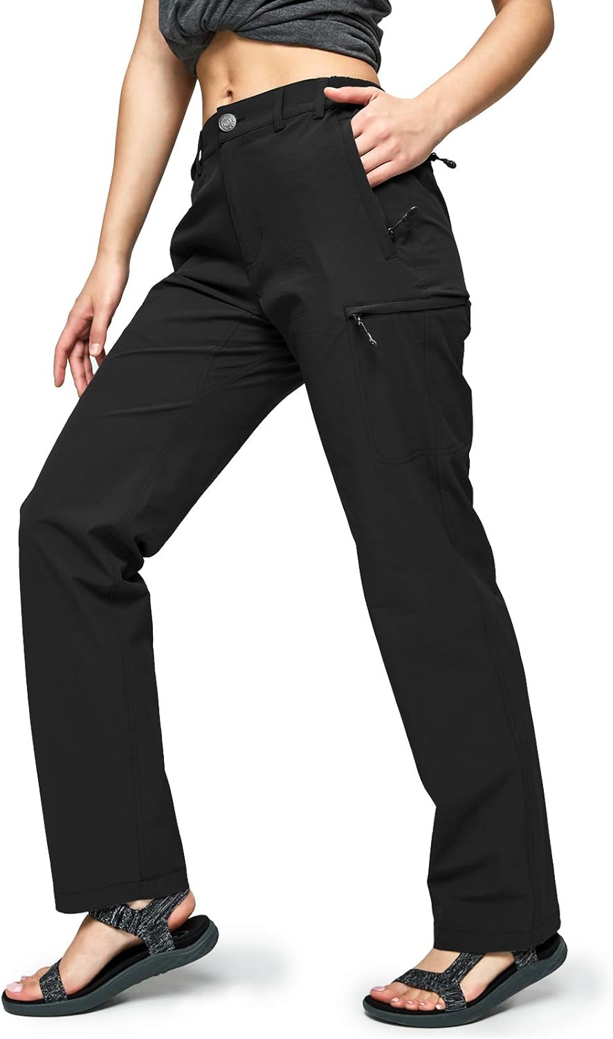 MIER Women's Quick Dry Cargo Pants for Hiking and Outdoor Use