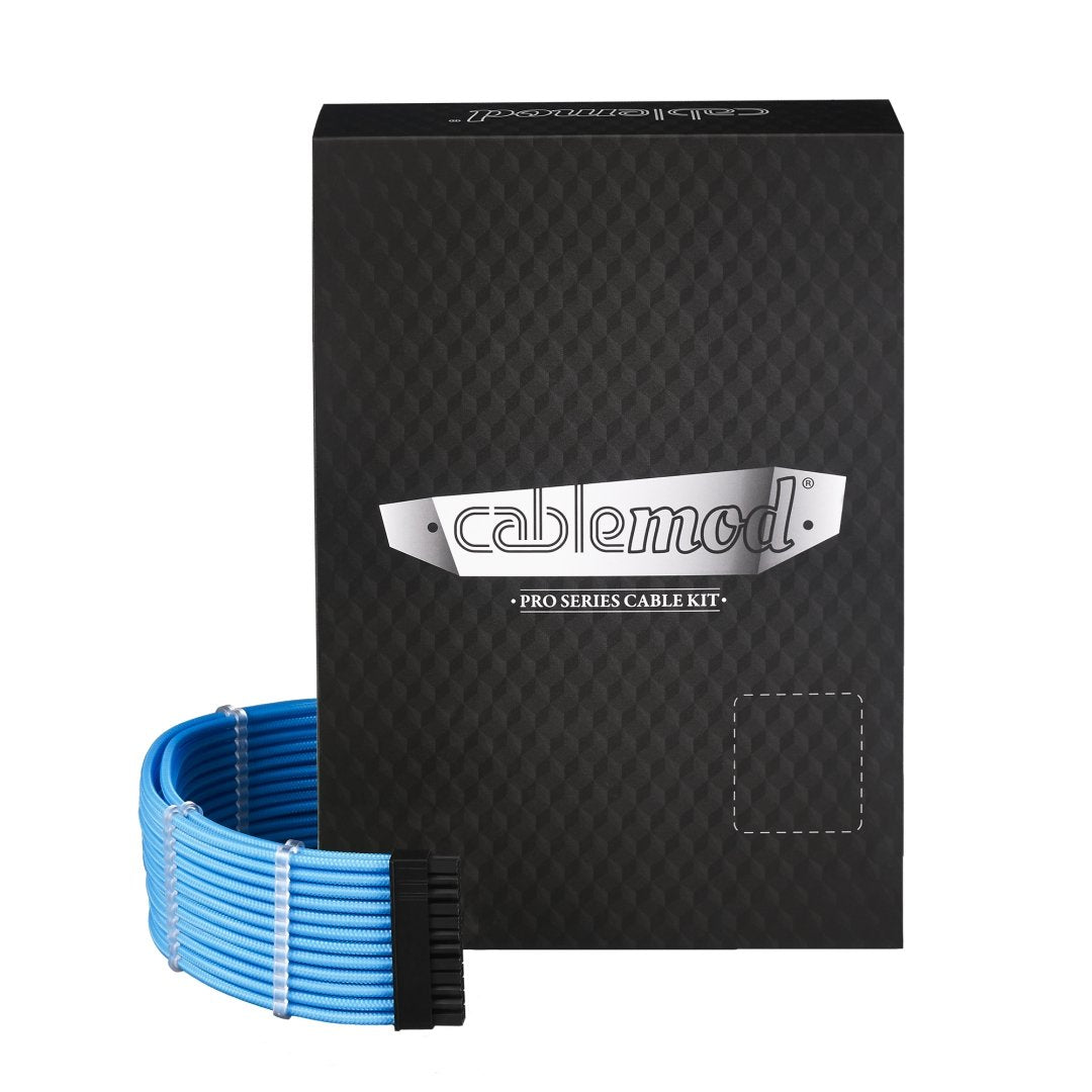 CableMod E-Series Pro ModMesh Sleeved Cable Kit in Light Blue