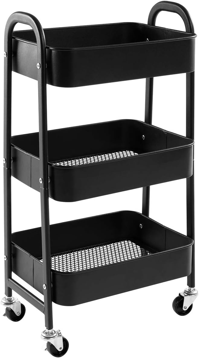 AGTEK Makeup Cart - Movable Rolling Organizer for Any Space