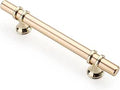 4 in Brushed Brass Cabinet Handles 10 Pack - Durable Kitchen Pulls