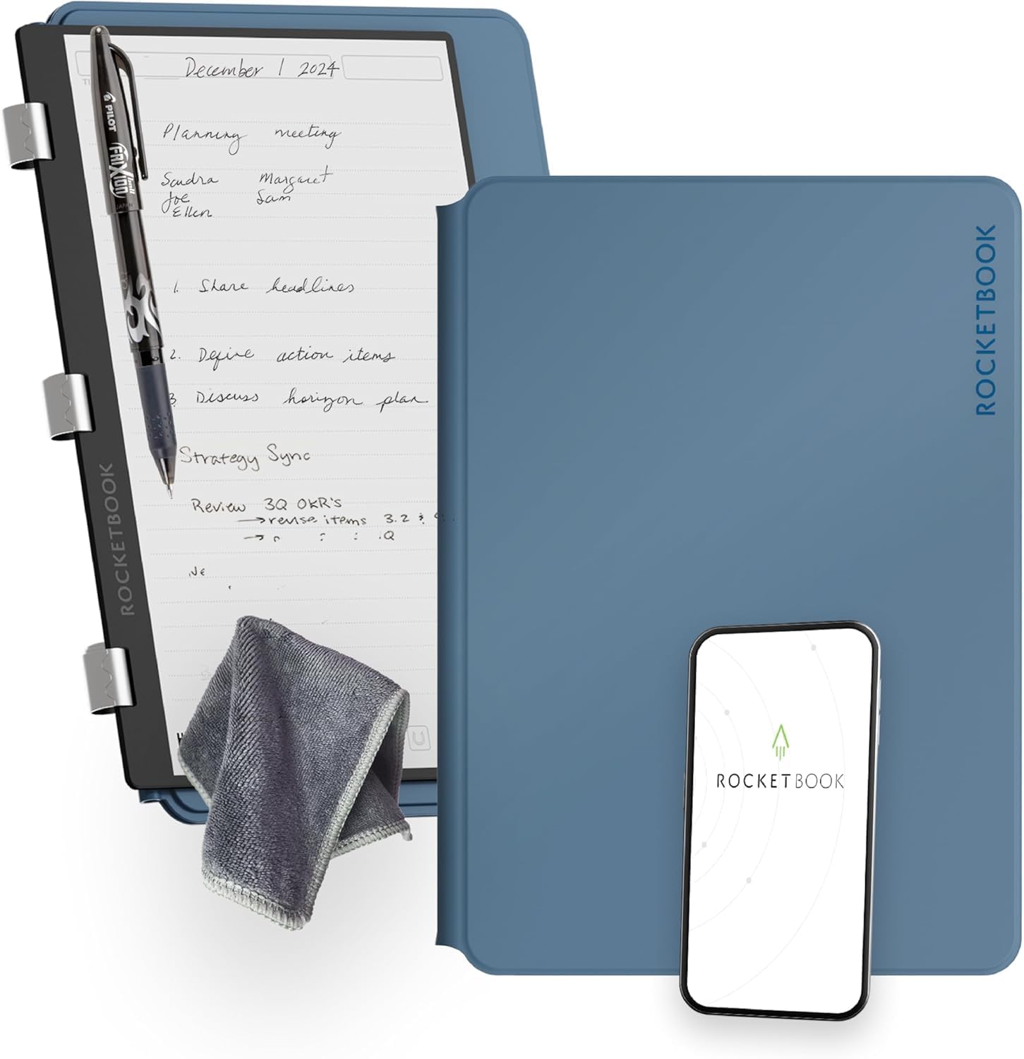 Rocketbook Pro 2.0 Executive Smart Notebook - Reusable, Erasable, Ideal for Work