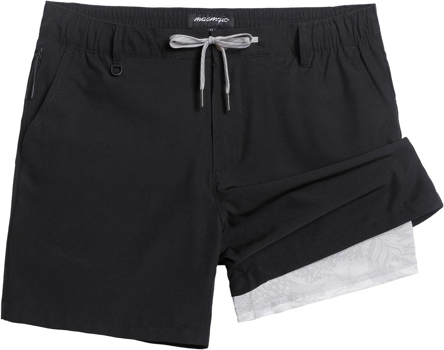 Mens Casual Shorts with Compression Liner for Ultimate Comfort