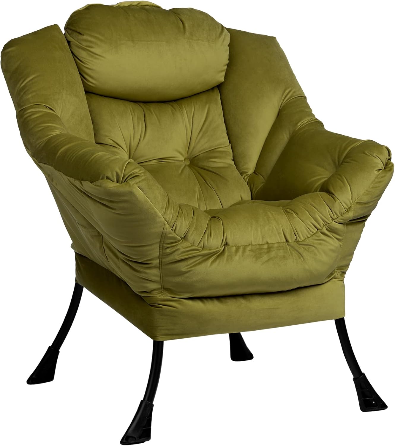 HollyHOME Lazy Chair with Armrest and Side Pocket for Comfort
