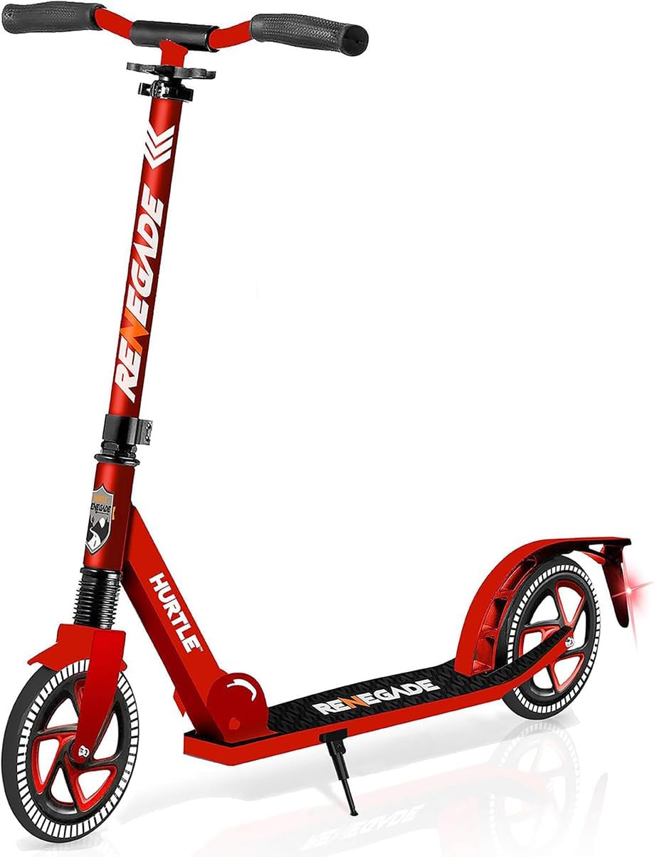 Hurtle Renegade Kick Scooter for Kids and Adults - Smooth Ride