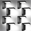 ledmo 60W LED Outdoor Wall Light 8-Pack - Bright, Rotatable Security