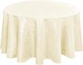 Hiasan Linen Tablecloth 120 in Round - Washable, Stain Resistant