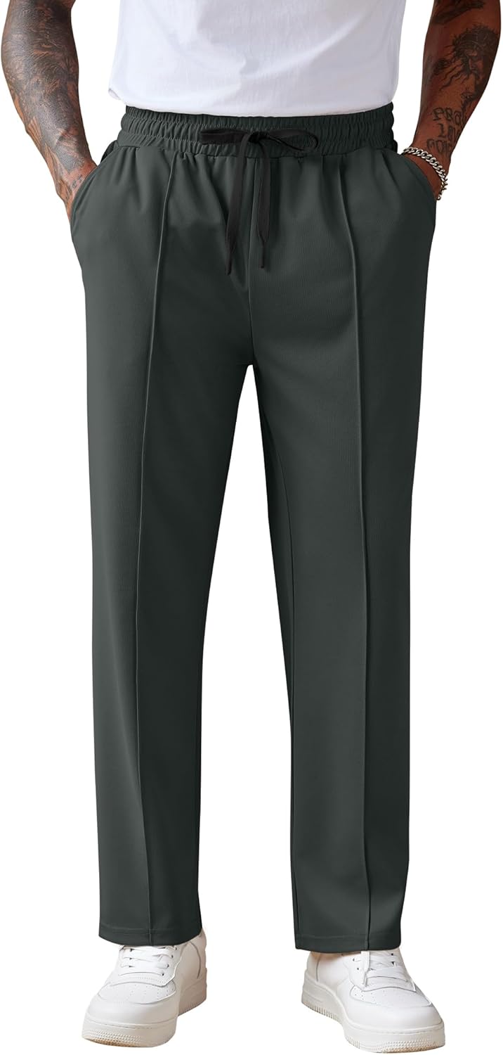 COOFANDY Men's Knit Sweatpants for Comfort and Style