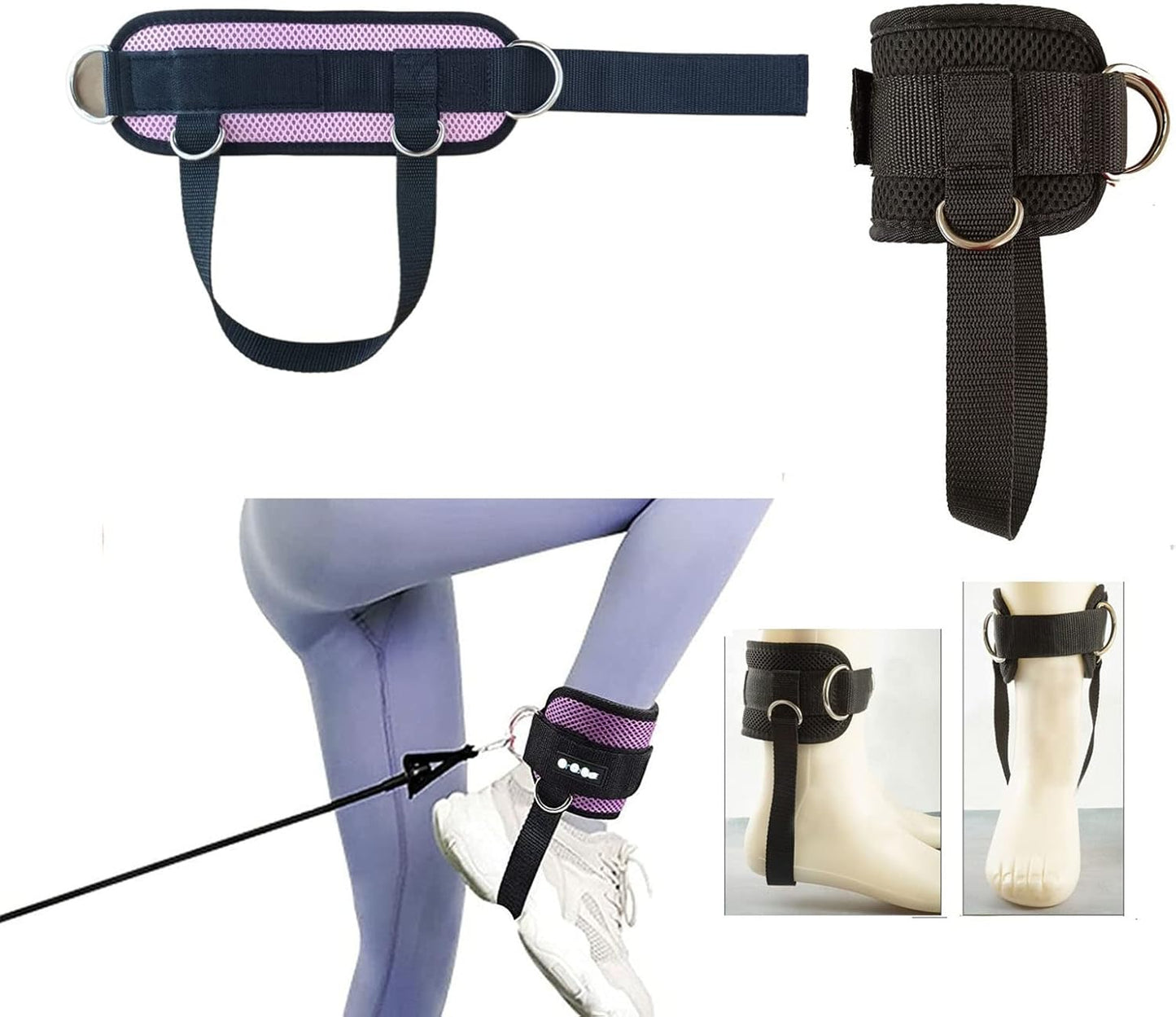 Padded Ankle Straps for Max Leg Workouts - Serlium