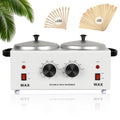 Professional Dual Wax Warmer for Hair Removal with Adjustable Dial
