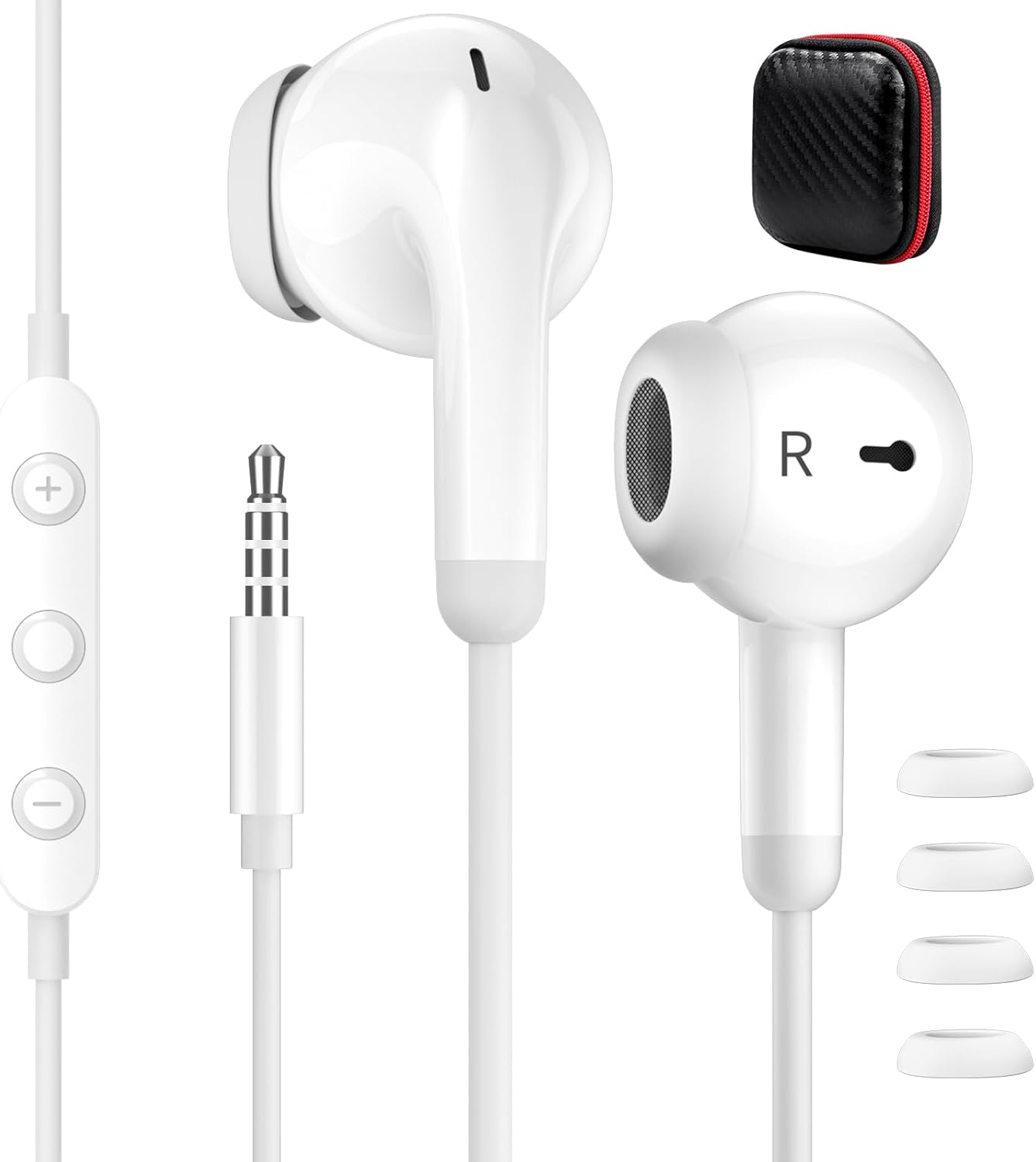 HiFi Wired Earbuds: Noise-Cancelling, Mic, Volume Control