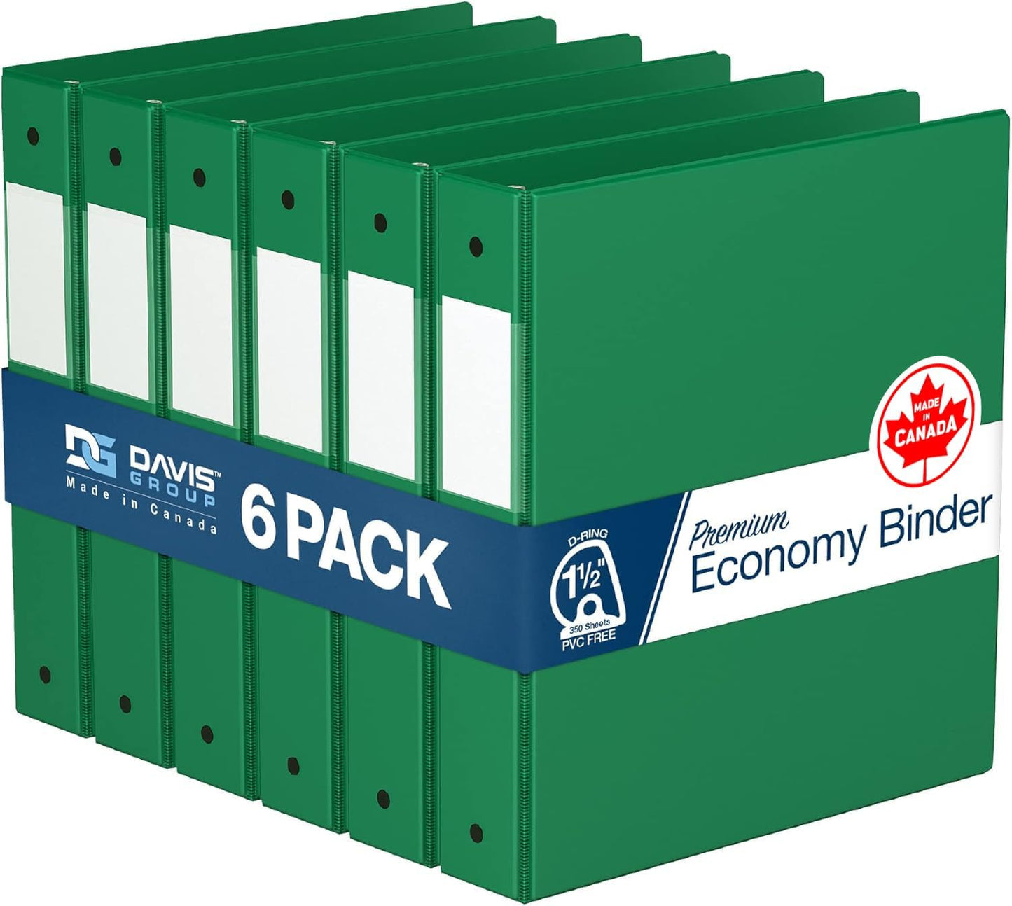 Premium Economy 6-Pack 3-Ring Binders for School or Office
