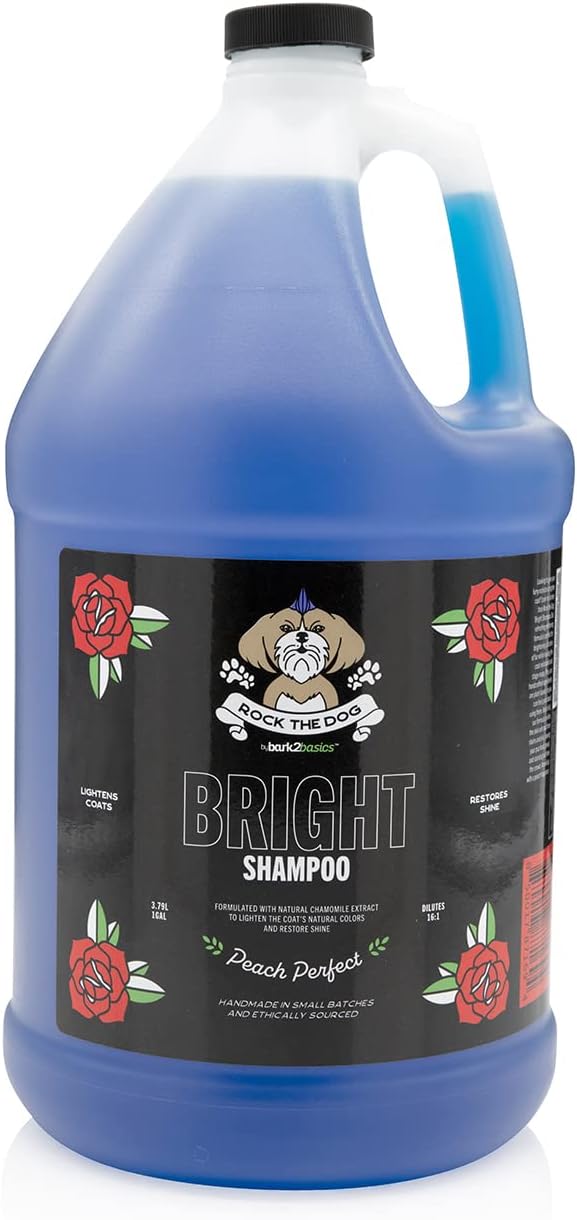 Bark2Basics Rock The Dog Brightening Pet Shampoo for All Coats