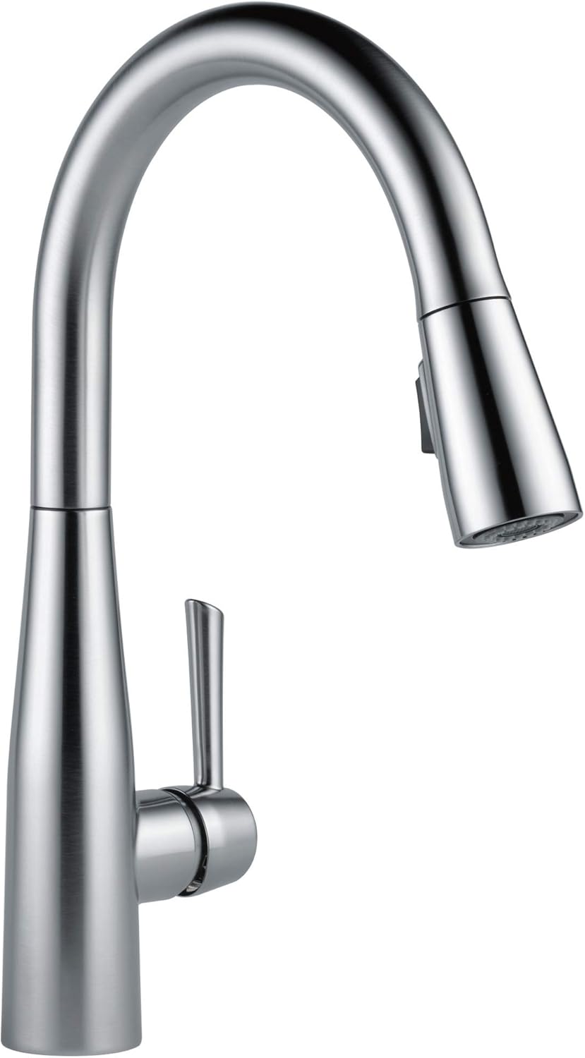 Delta Essa Brushed Nickel Kitchen Faucet with Pull Down Sprayer