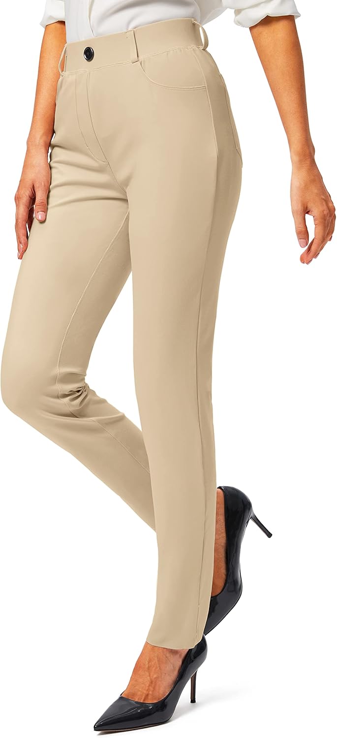 Rammus Womens Yoga Dress Pants with Pockets for Office Wear