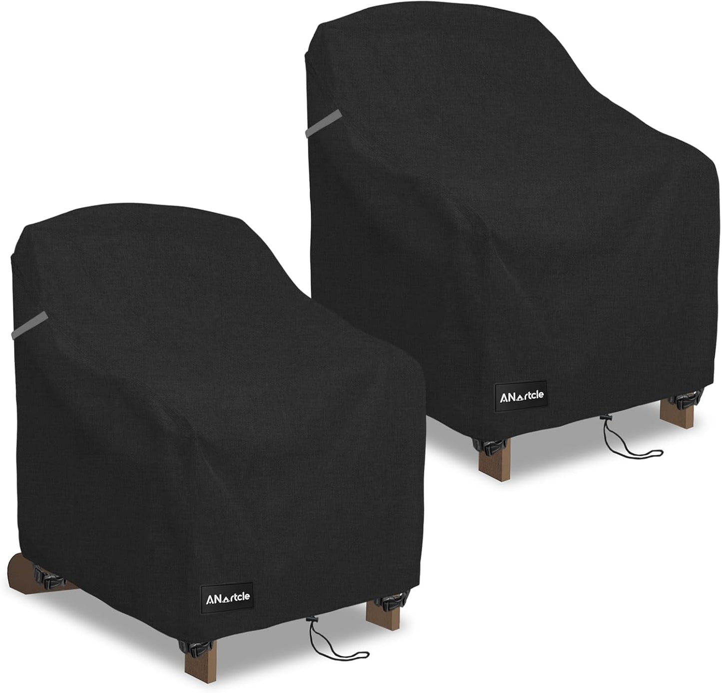 Patio Adirondack Chair Cover 2 Pack for Heavy Duty Protection