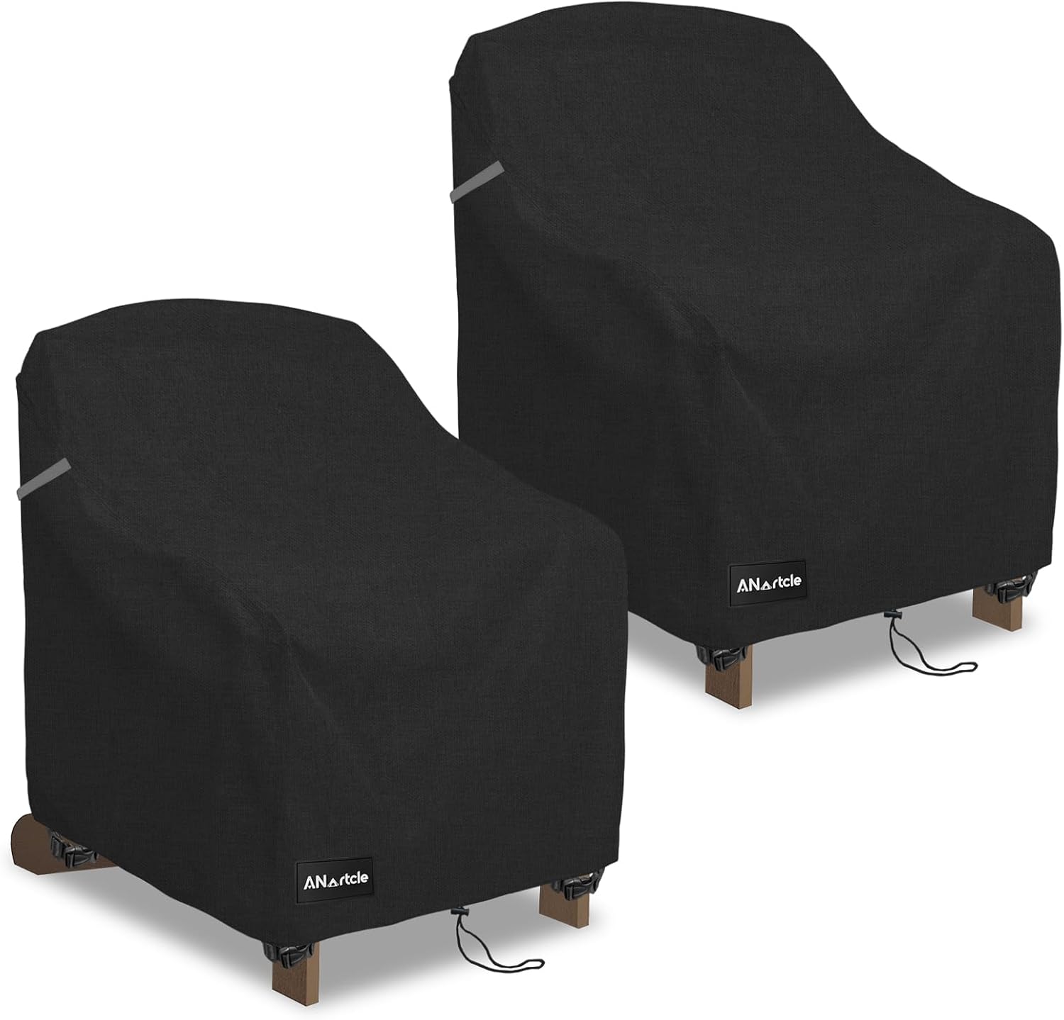 Patio Adirondack Chair Cover 2 Pack for Heavy Duty Protection
