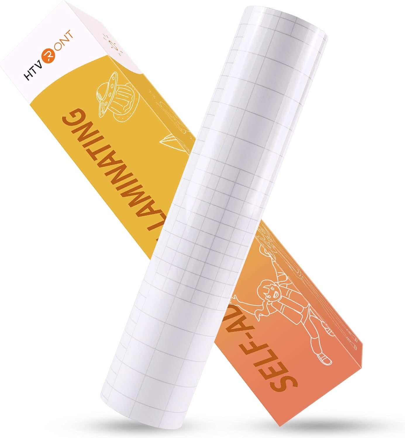 Clear Self-Adhesive Laminating Vinyl Roll - No Machine Needed