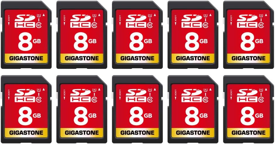 Capture Every Moment with Gigastone 8GB 10-Pack SD Cards