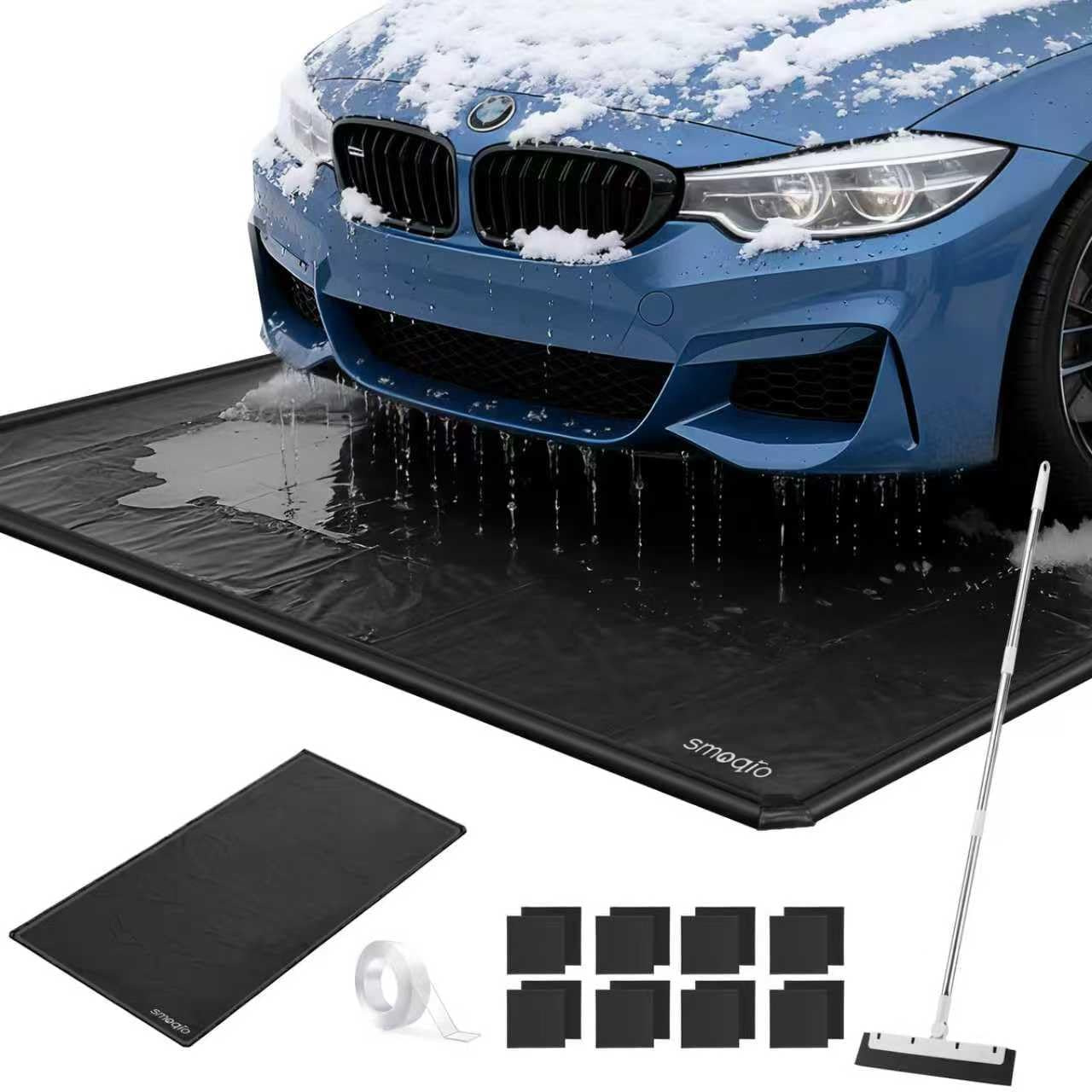 Garage Floor Mat with Raised Edge for Ultimate Protection