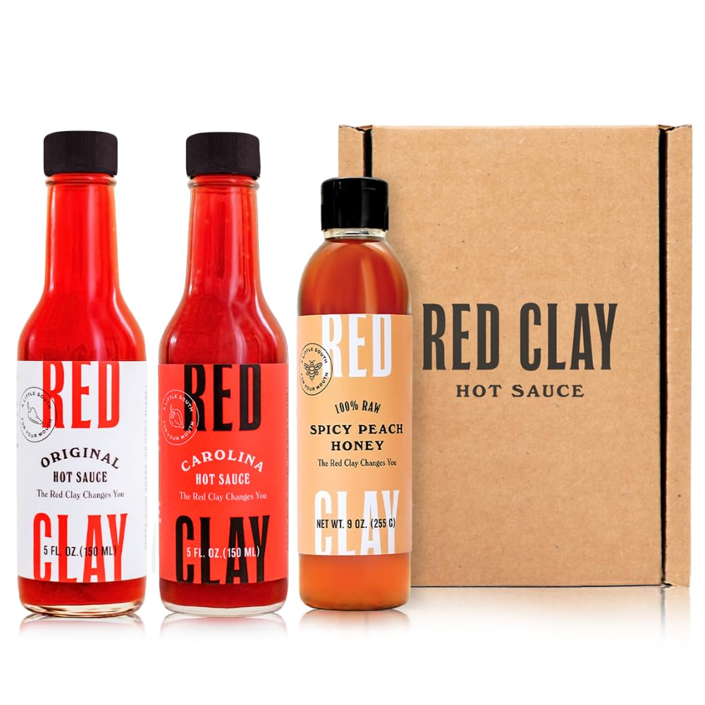 Red Clay Hot Sauce Variety Pack - Spicy Peach & Original Sauces