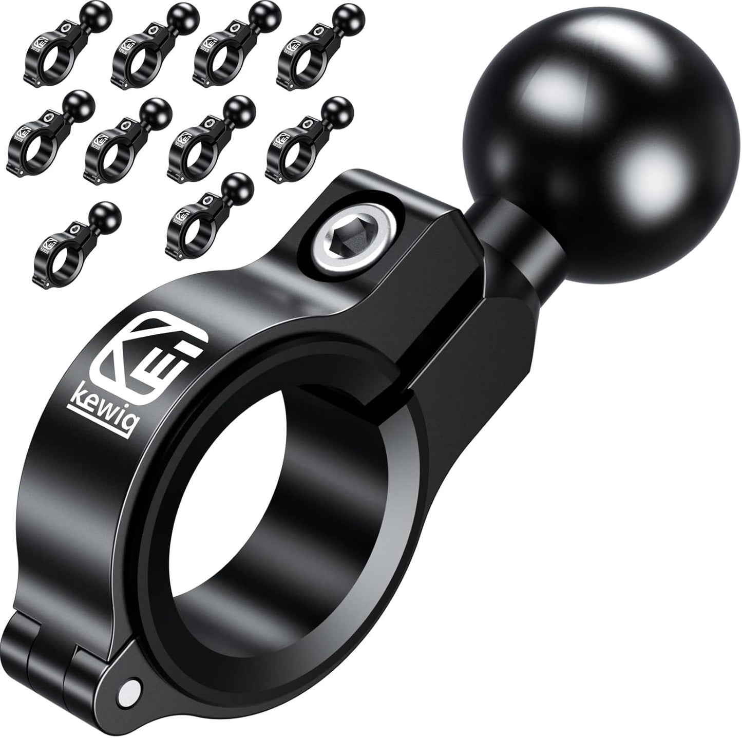 BRCOVAN 10 Pack Handlebar Mount Base with 1ft' TPU Ball