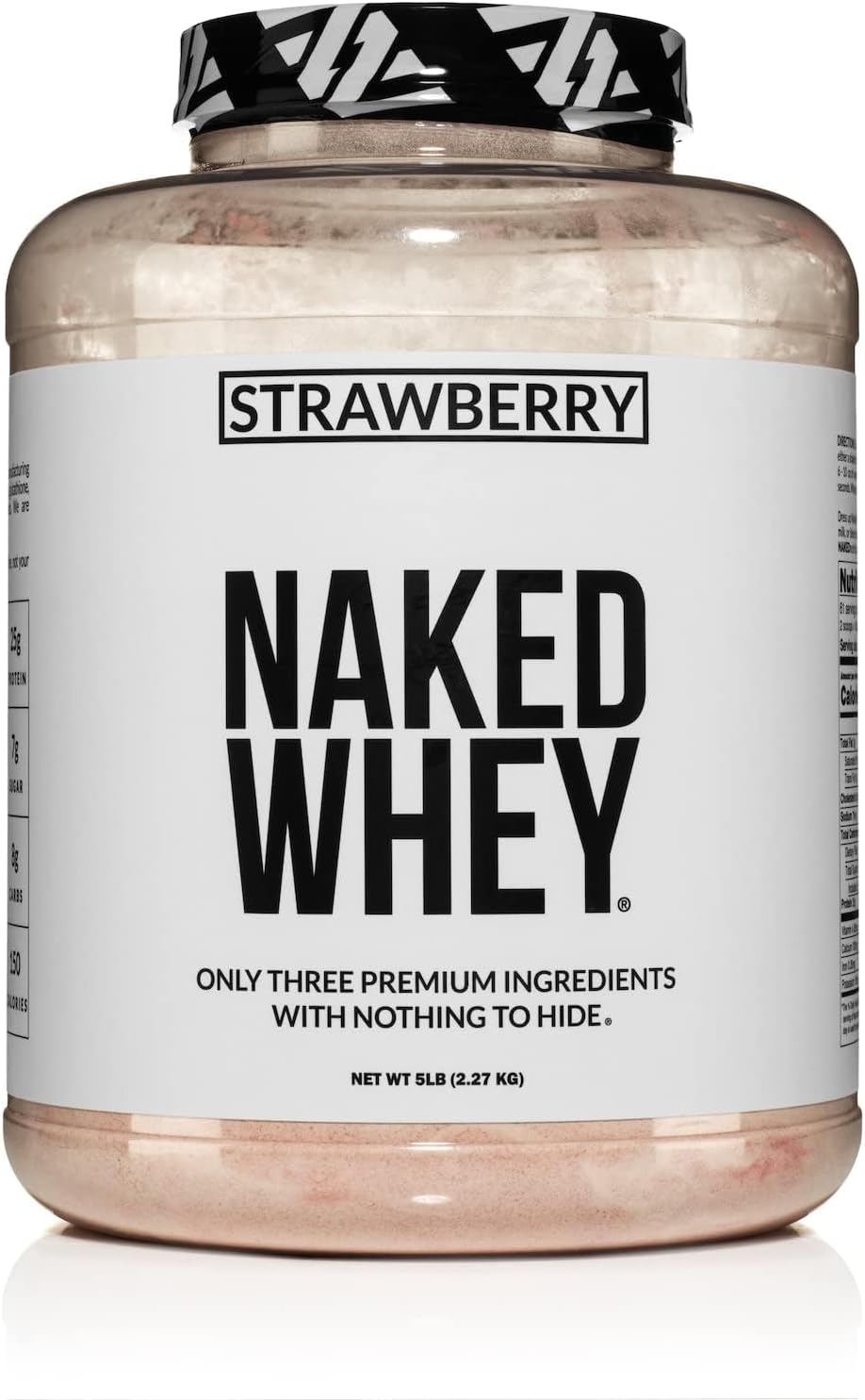 Strawberry Whey Protein Powder - All Natural Grass Fed 5lb