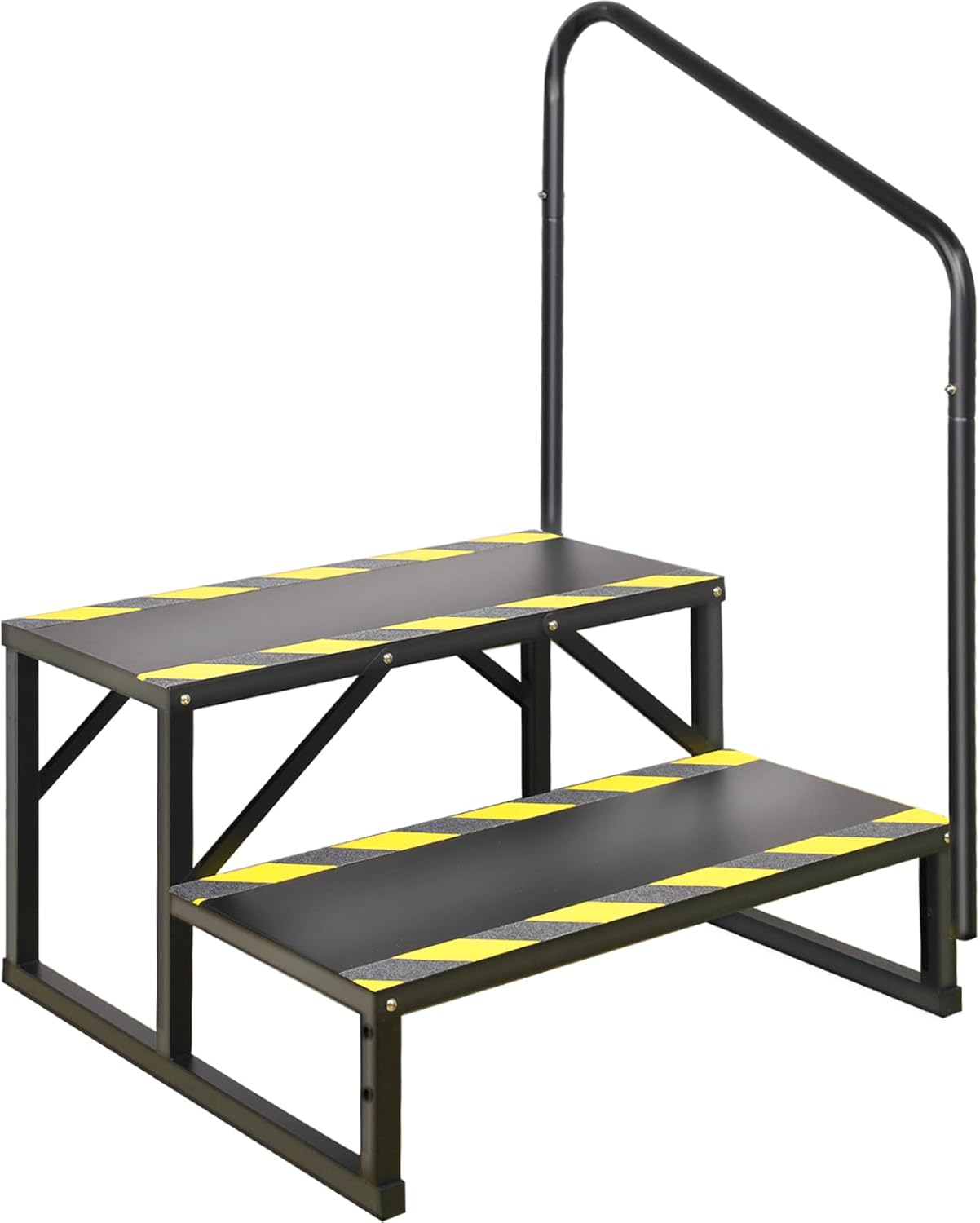 Portable RV Steps with Handrail for Safe Hot Tub Access