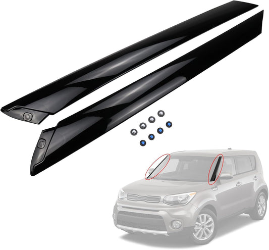 Windshield Pillar Trim Molding Pair for 2014-2019 Kia Soul